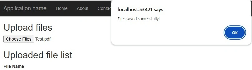 Save button