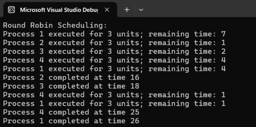 Visual Studio Output