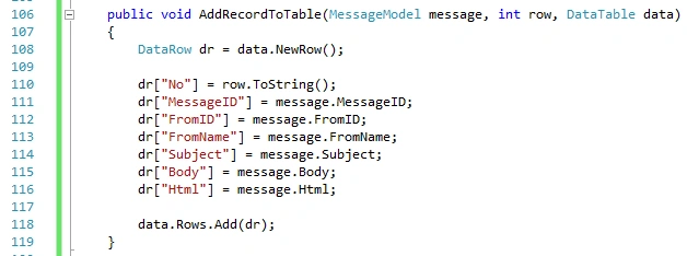 Email Parsing With OpenPop.Pop3 (OpenPop.NET)