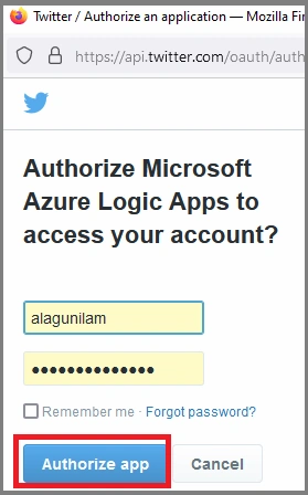 Email yourself new tweet with specific keyword Using Azure Logic App