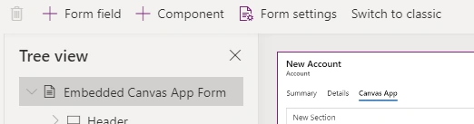 Embed Canvas App In A Model Driven App