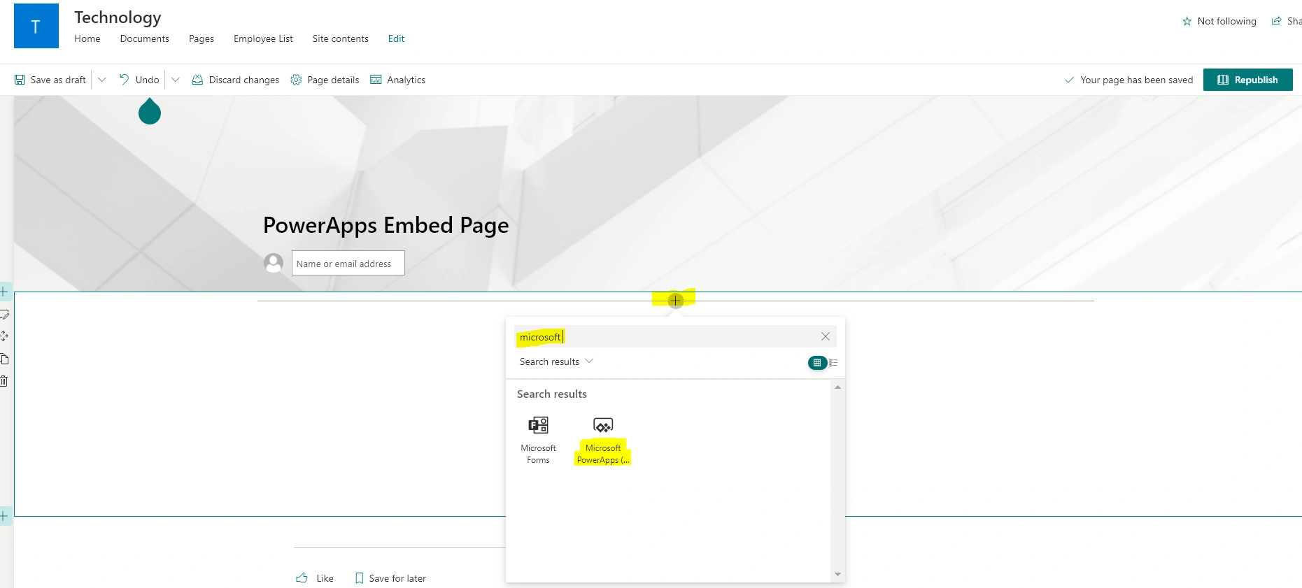 Embed PowerApp form onSharePoint Page Microsoft PowerApps Webpart
