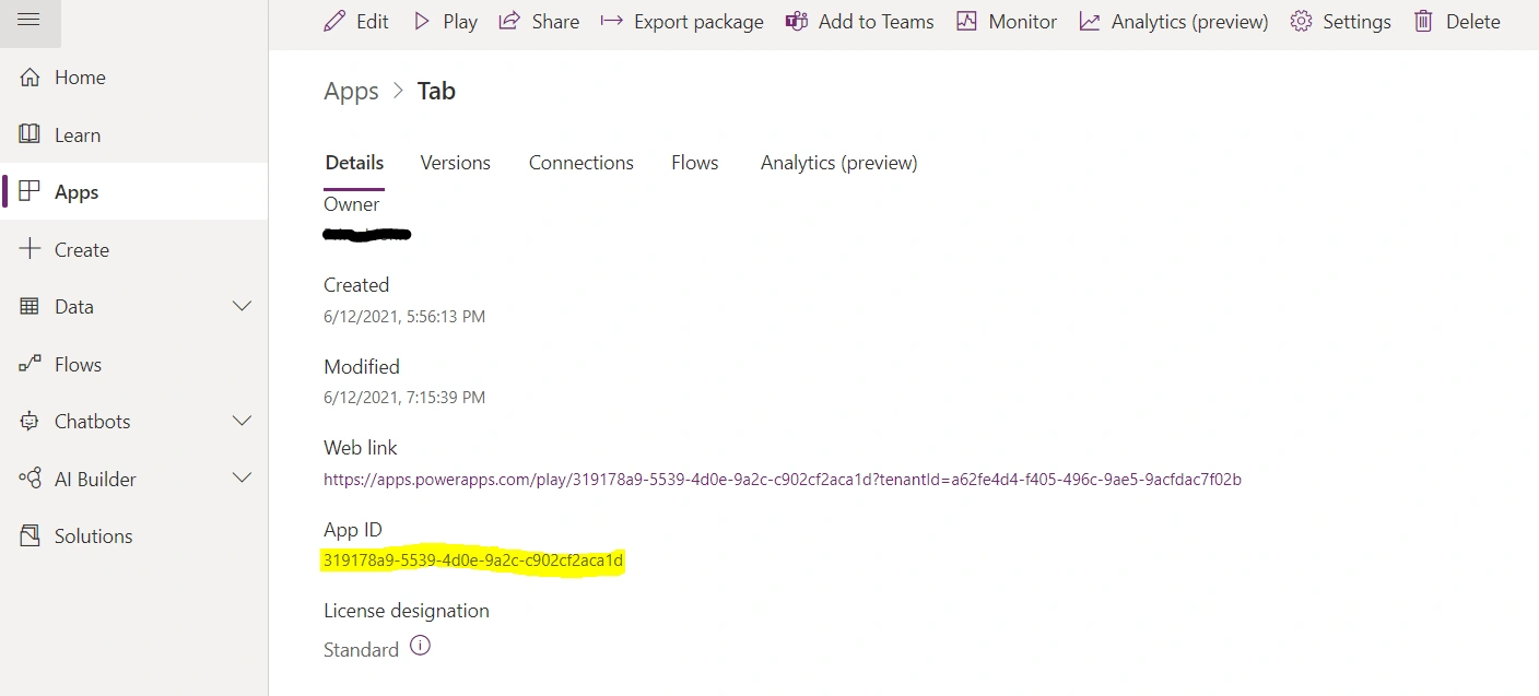 Embed PowerApps In SharePoint Modern Page