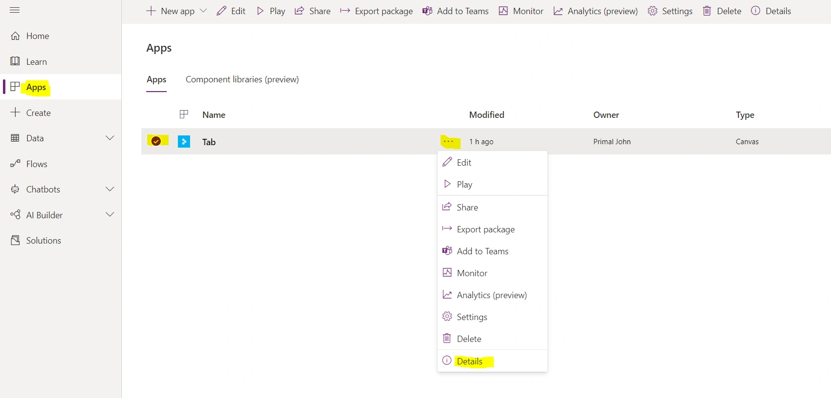Embed PowerApps In SharePoint Modern Page