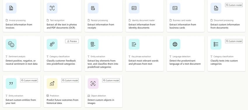 Azure using AI Builder