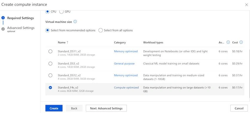 create Azure Machine Learning Studio