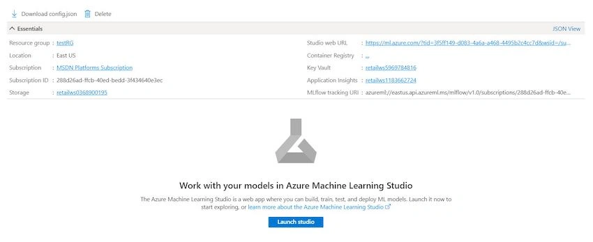 create Azure Machine Learning Studio