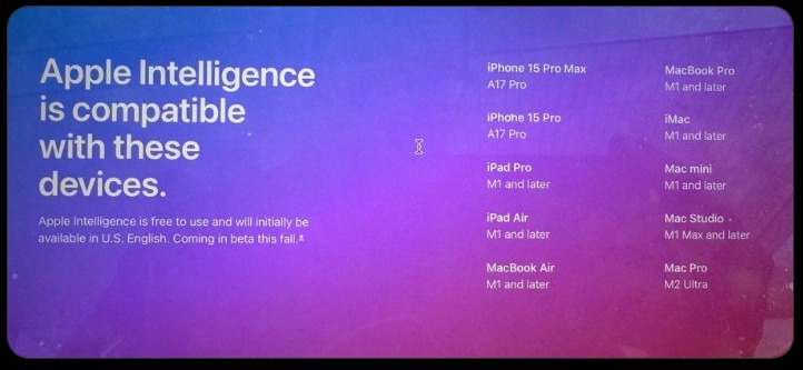 Apple Intelligence compatible