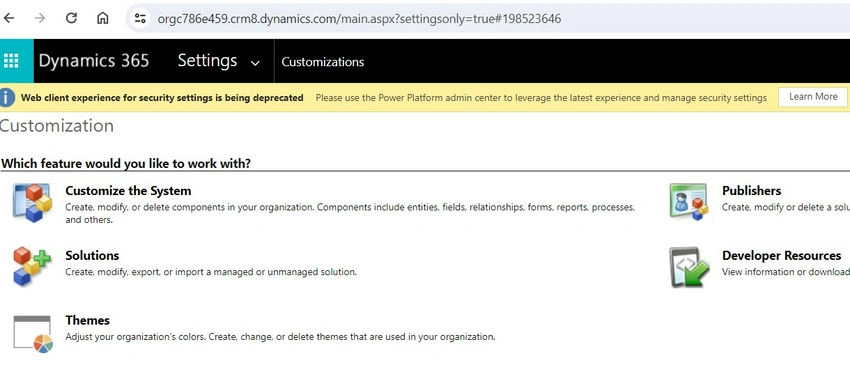 Customize the system