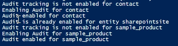Sample output