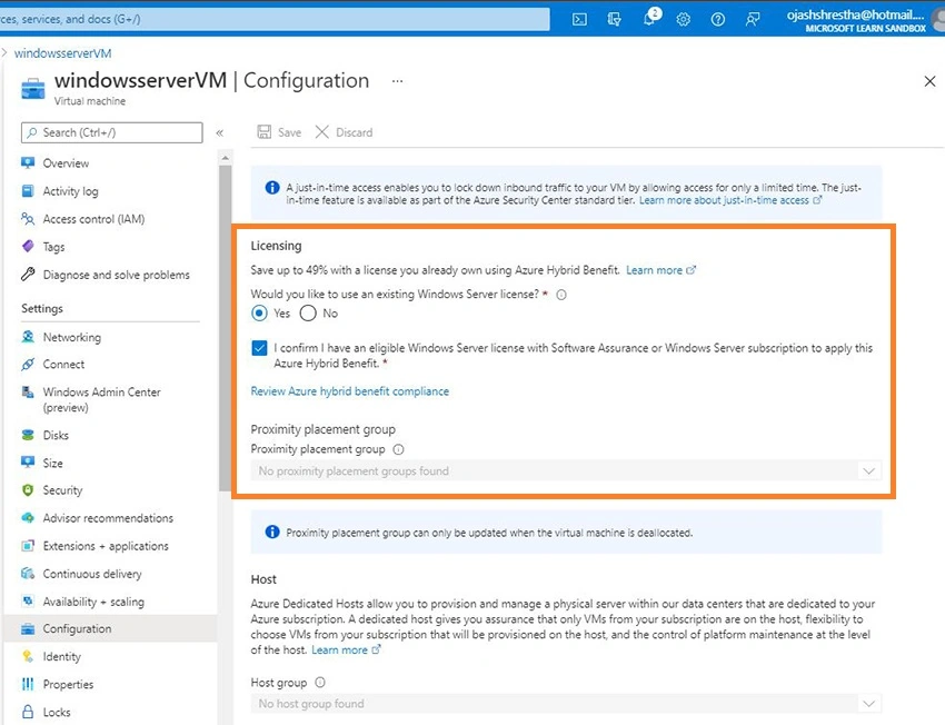 Azure Hybrid Benefit in Azure Virtual Machines