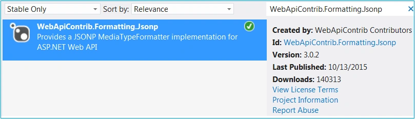 JSONP package
