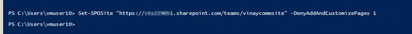 Enable Disable Custom Scripting using SharePoint Management Shell