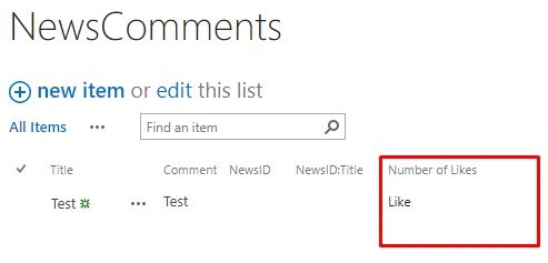 Like/Unlike feature 