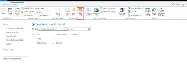 RSS option