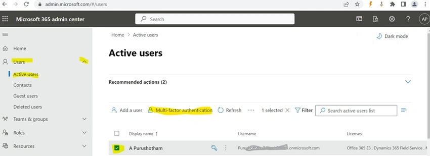 Active users