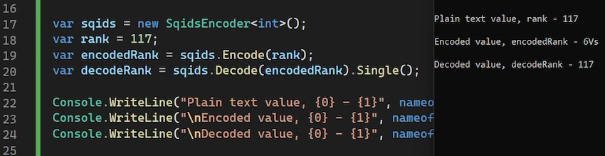 Encrypt Decrypt Data with Sqids