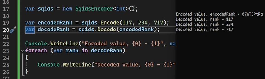Encrypt Decrypt Data with Sqids