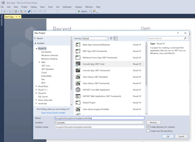 Encryption And Decryption Using A Symmetric Key In C#