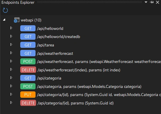 Endpoints Explorer
