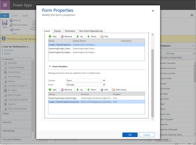 Form properties