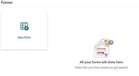 Forms menu