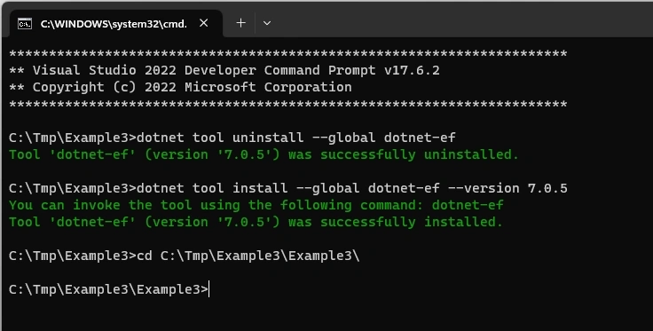 Entity Framework 7 Code First Using CLI