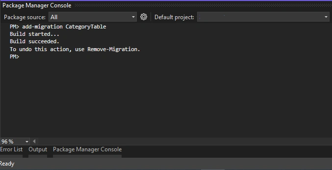 Migration command