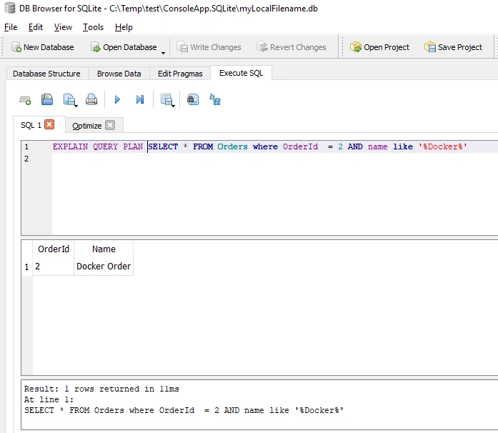 Entity Framework Core in Docker Container