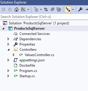 Entity Framework Core with SQL Server in Docker Container