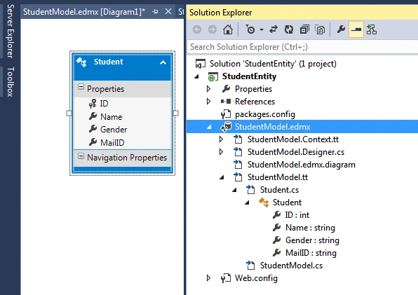 ADO.NET Entity data Model