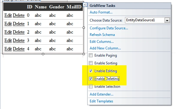 ADO.NET Entity data Model