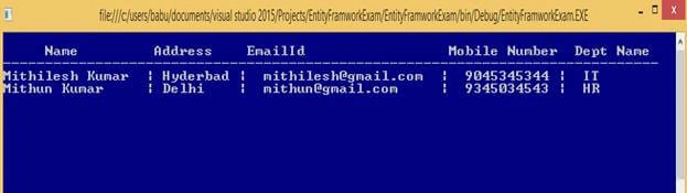 Entity Framework