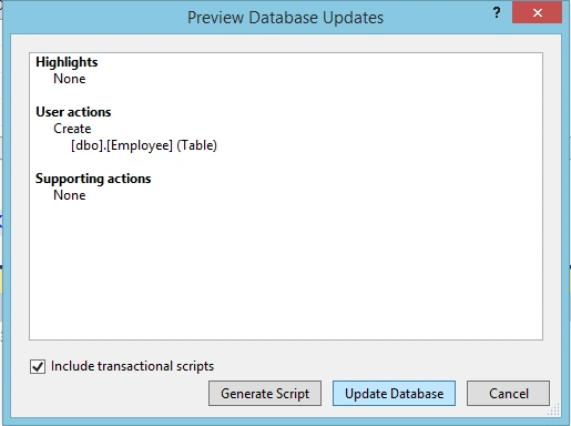 Update Database