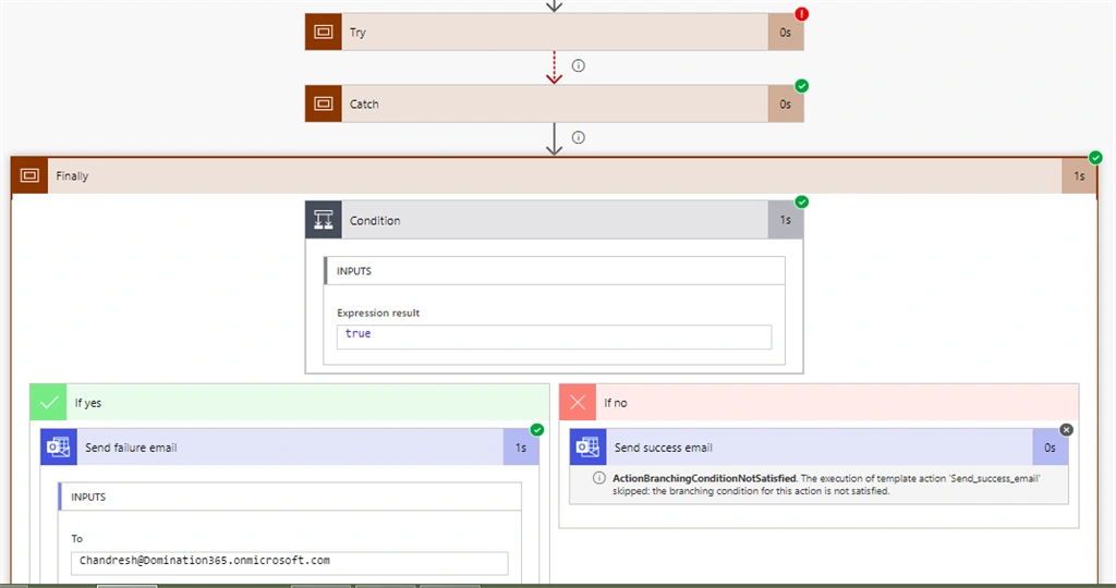 Error Handling With Power Automate / MS Flow