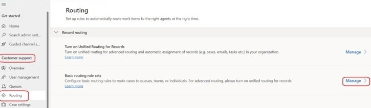 Routing customer support -