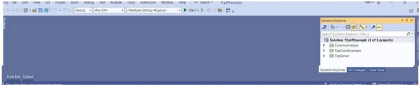 Solution explorer