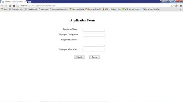 Design the form
