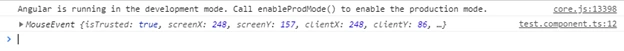 Event Binding in angular