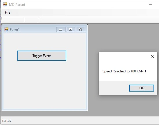 MDI menu option