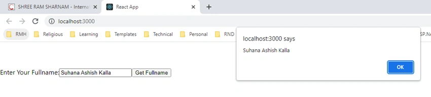 Event Handling in ReactJS