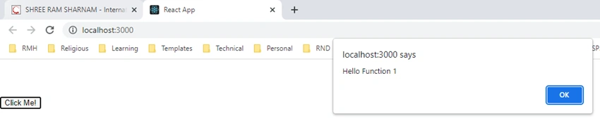 Event Handling in ReactJS