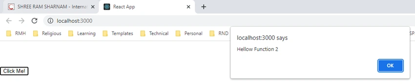 Event Handling in ReactJS