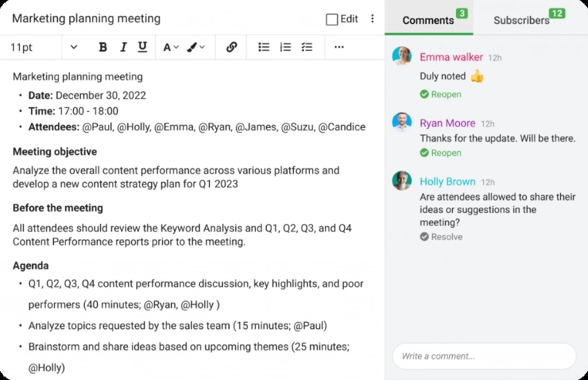 Evernote Hub notes