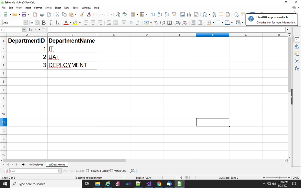 Excel To Insert Statement