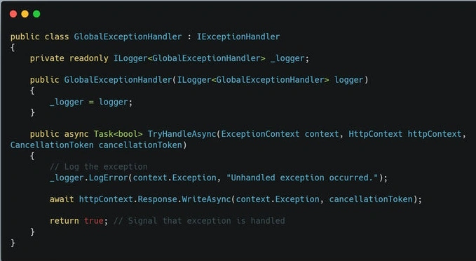 Exception handling