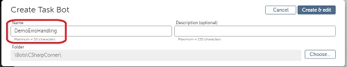 Exception Handling in Automation Anywhere