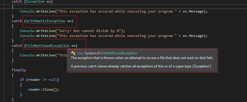 In-Depth Analysis Of Exception Handling In C#