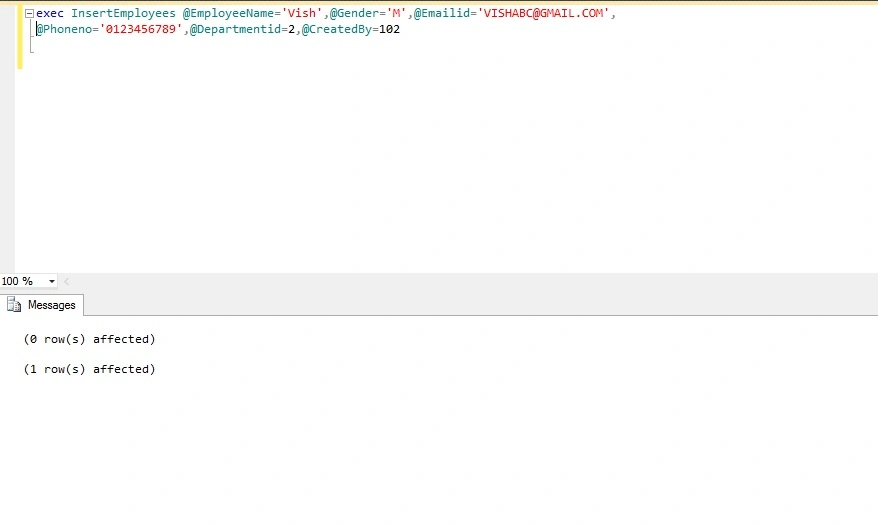 Exception Handling In SQL Server