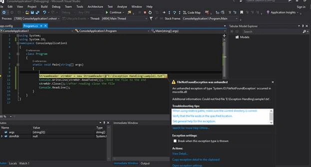 Handling Runtime Exceptions In C#